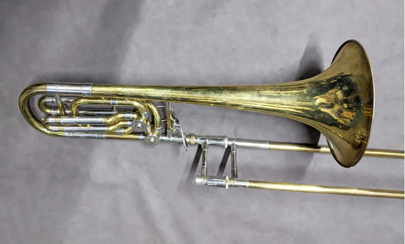 Secondhand Bach Stradivarius 50B Double Rotor Bass Trombone-2