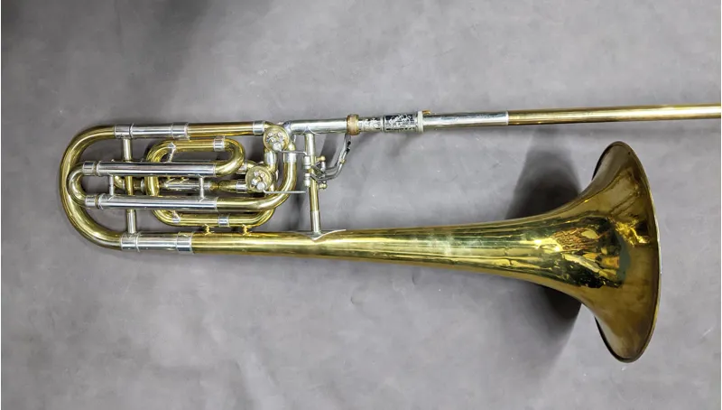 Secondhand Bach Stradivarius 50B Double Rotor Bass Trombone-3