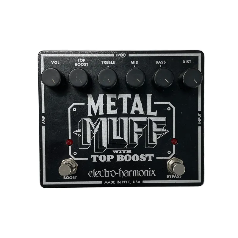 Electro Harmonix Metal Muff with Top Boost Guitar Pedal