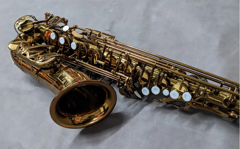 Secondhand Hanson LX Alto Saxophone in Deep Gold Lacquer-2