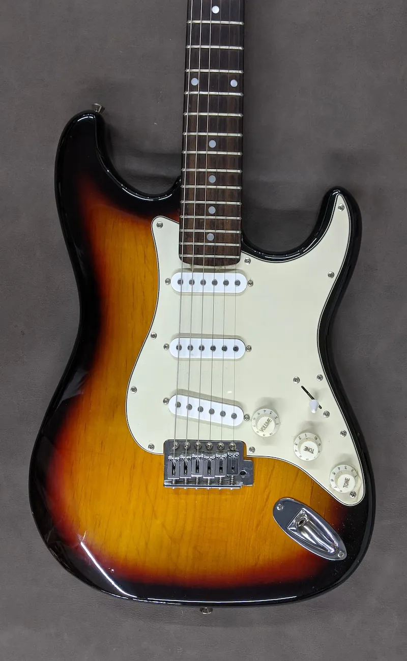 Secondhand Squire by Fender Stratocaster Electric Guitar - Sunburst-2