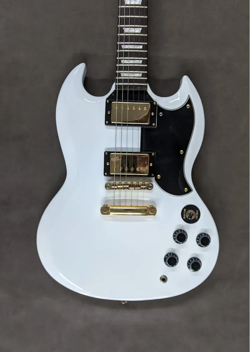 Secondhand Vintage VS6 Reissued Electric Guitar - White-1