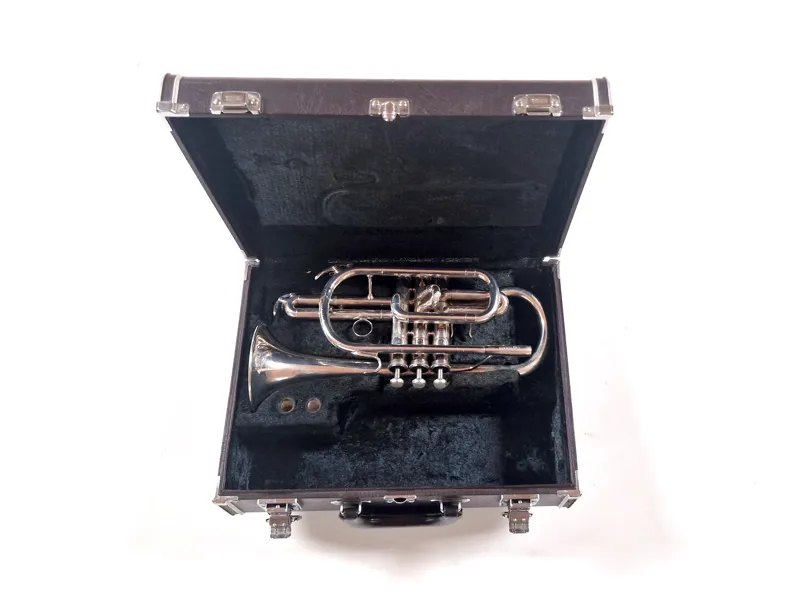 Used Yamaha YCR-733 cornet silverplate