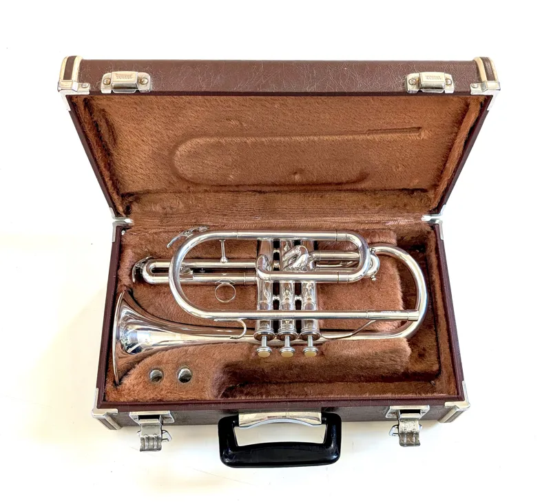 Secondhand Yamaha YCR 233 Cornet Silverplate-3