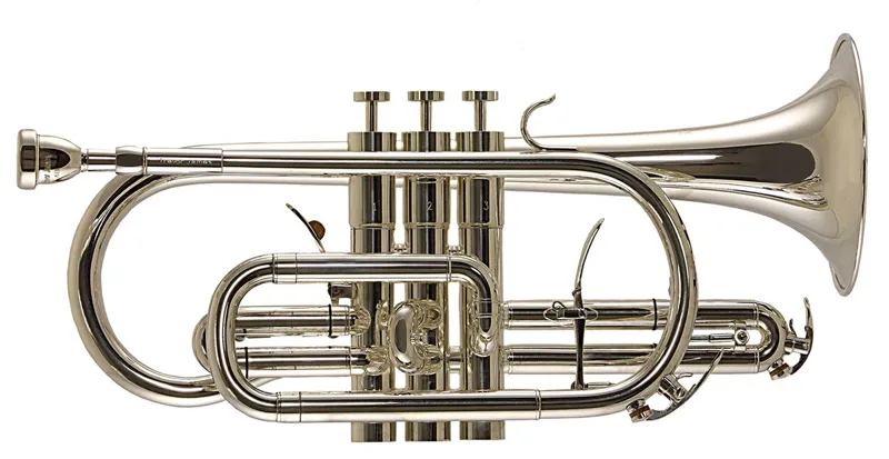 Trevor James 6500SP Renaissance Bb Cornet - Silverplate