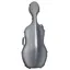 Hidersine Polycarbonate Cello Case - Carbon Fibre Effect
