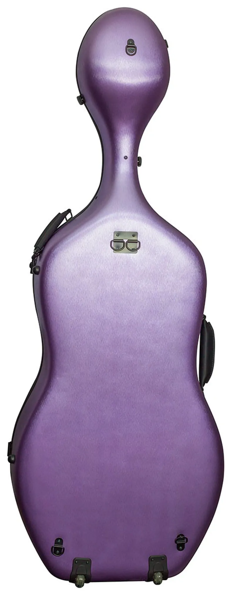 Hidersine Polycarbonate Cello Case - Brushed Purple-1