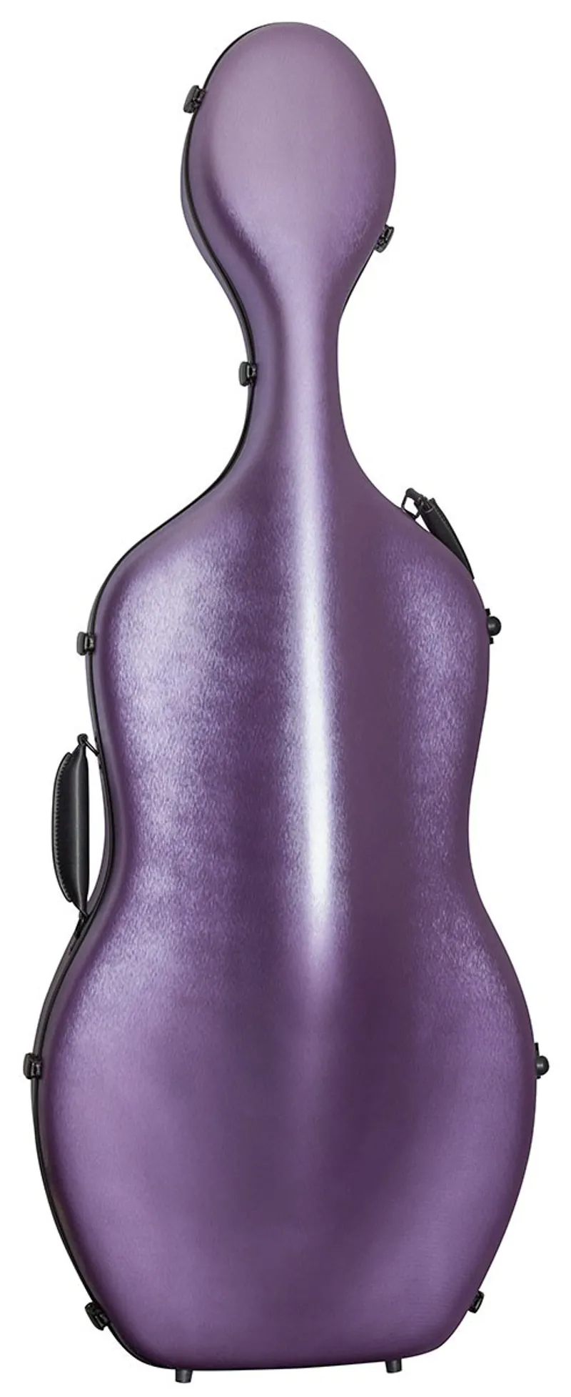 Hidersine Polycarbonate Cello Case - Brushed Purple