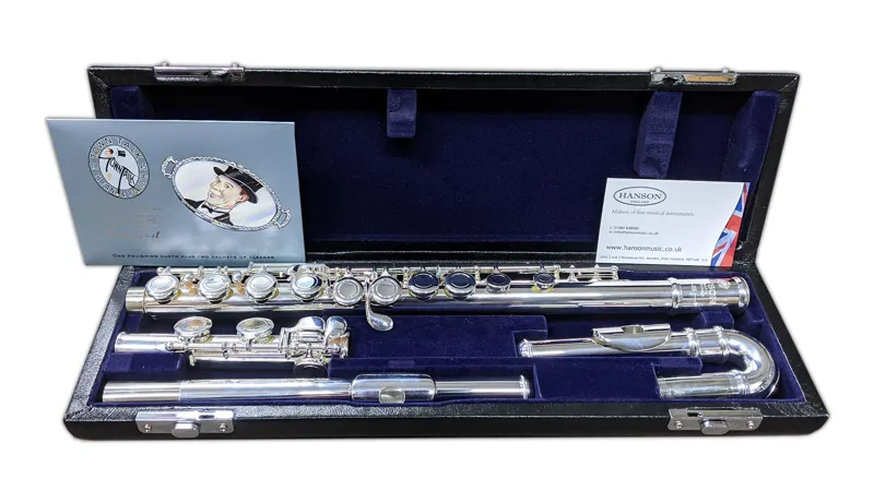 Hanson FL4-SE Curved and Straight Head Flute Outfit-4