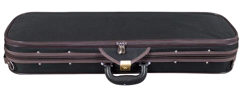 Hidersine Pianura Oblong Violin Case Black - 4/4 Size-1