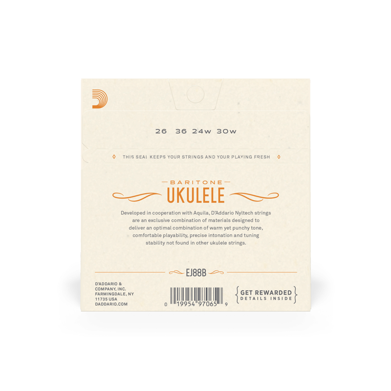 DAddario EJ88B Nyltech Ukulele Strings Baritone-1