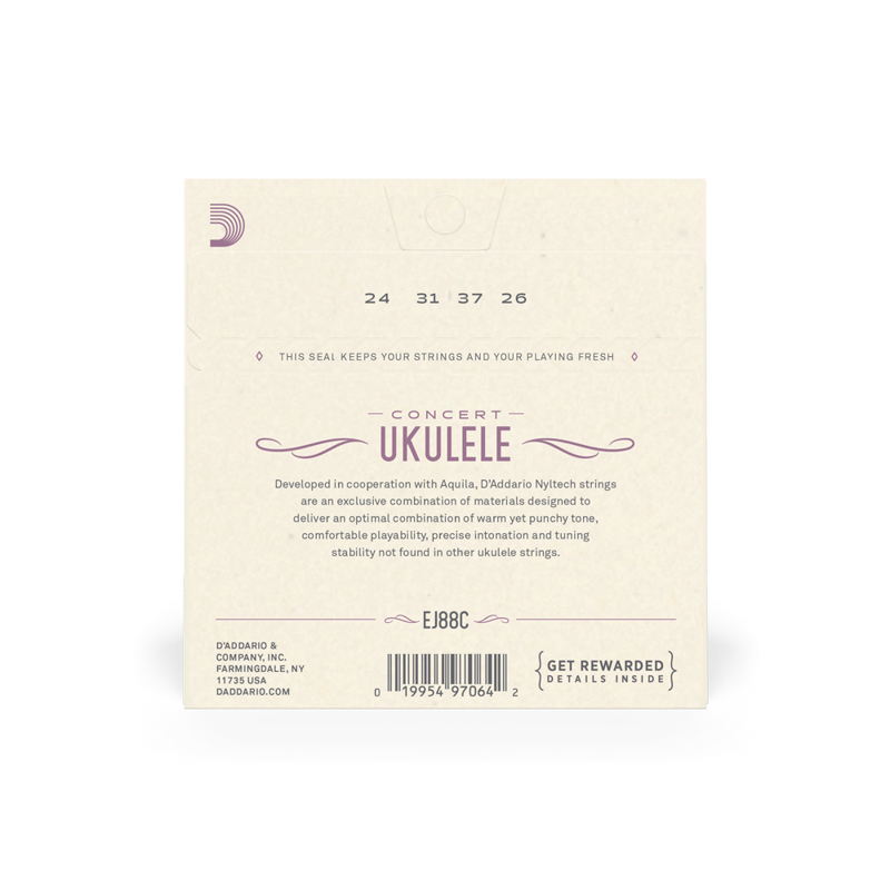 DAddario EJ88C Nyltech Ukulele Strings Concert-1