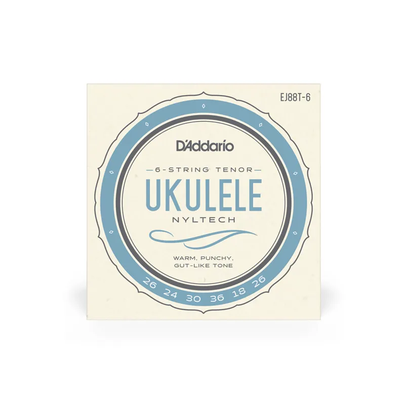 DAddario EJ88T-6 Nyltech Ukulele Strings 6-String Tenor