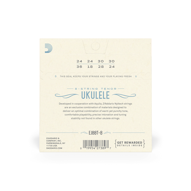 DAddario EJ88T-8 Nyltech Ukulele Strings 8-String Tenor-1