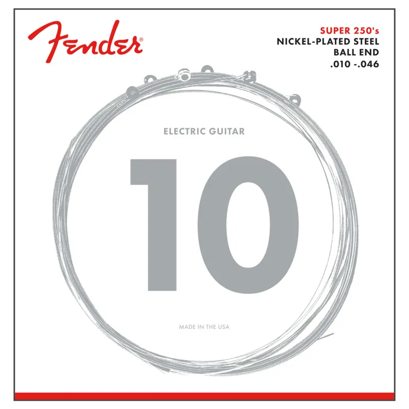 Fender Super 250's Nickel Plated Steel Electric Guitar Strings