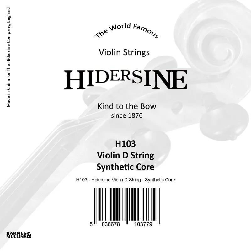 Hidersine H103 Synthetic Core Violin D String - 4/4 Size