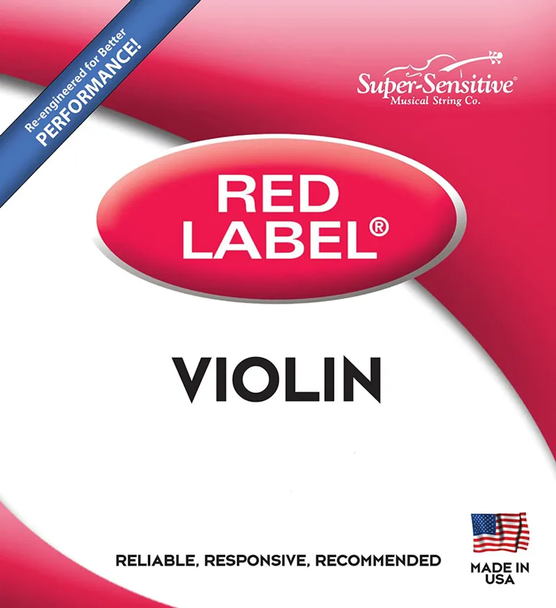 SuperSensitive Red Label Violin String Set - 1/2 Size