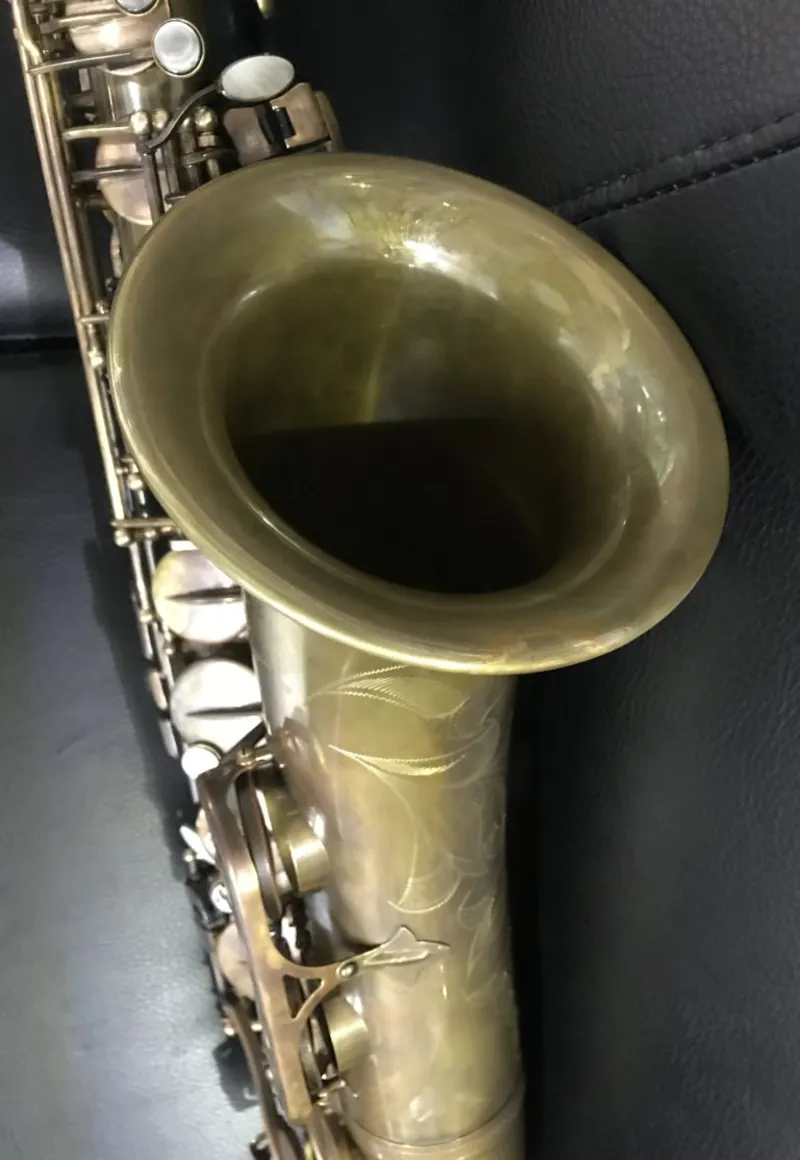 Hanson Series VIII Tenor Saxophone Hand Rubbed Raw Brass-3