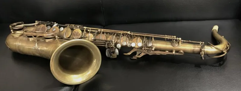Hanson Series VIII Tenor Saxophone Hand Rubbed Raw Brass-4