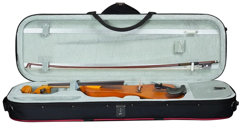 Hidersine HEV2 Electric Violin Outfit - Flamed Maple Veneer-2