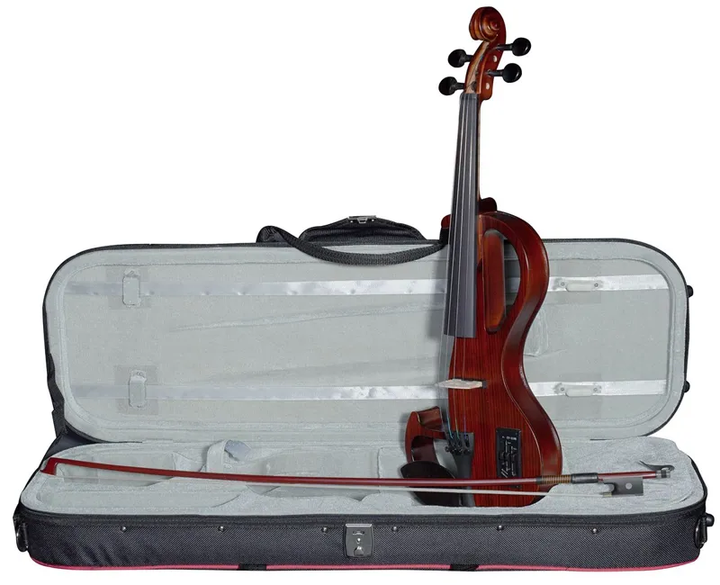 Hidersine HEV3 Electric Violin Outfit - Zebrawood Finish-2