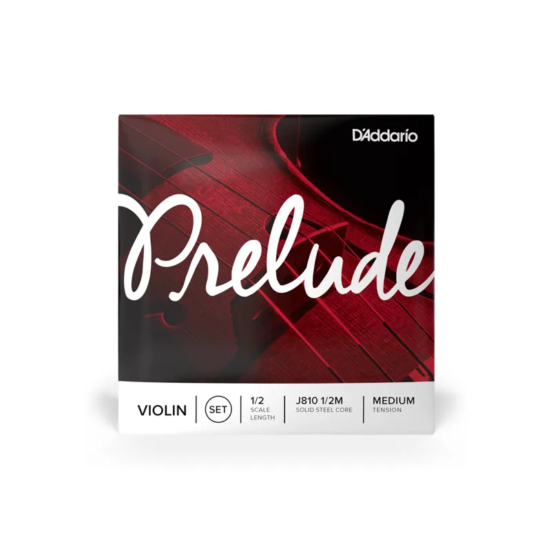 DAddario J810 Prelude Violin String Set Medium Tension - 1/2 Size