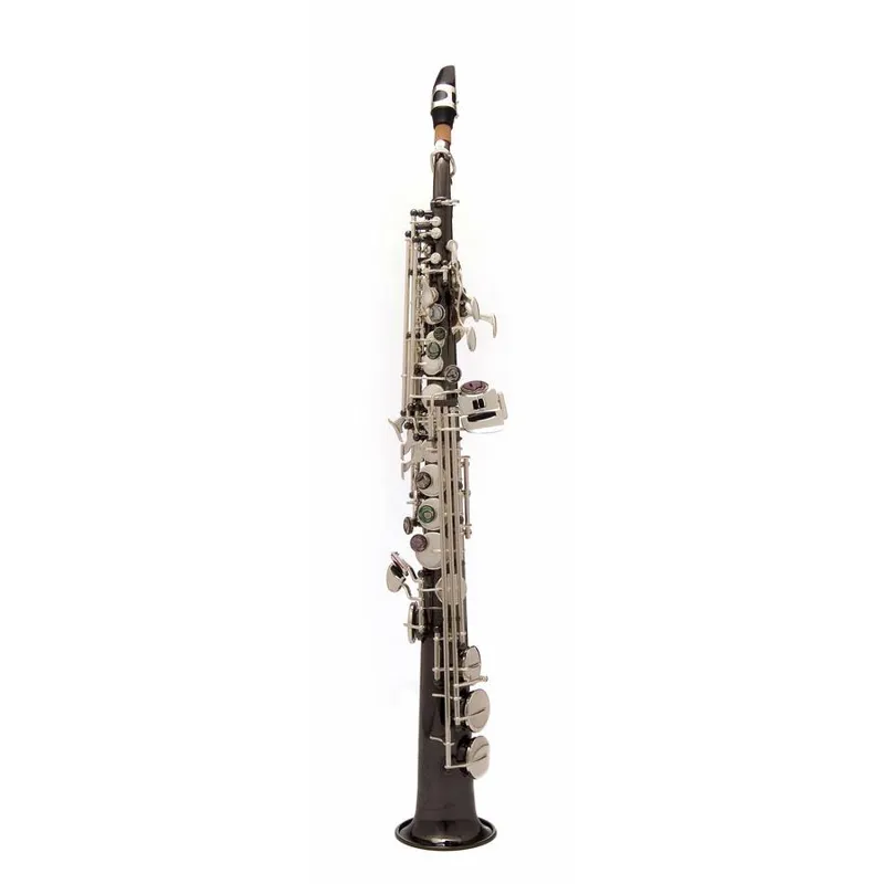 John Packer JP043 Soprano Saxophone - Black with Silver Keys