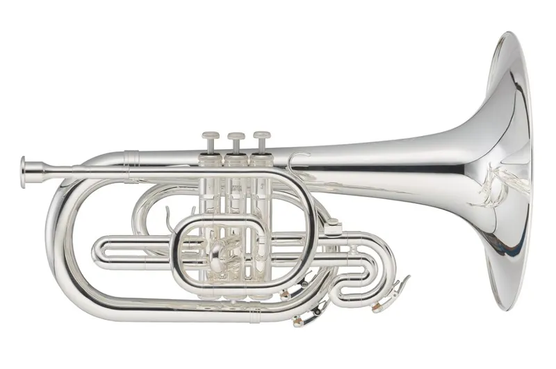 John Packer JP2051 Marching Mellophone - Silverplate