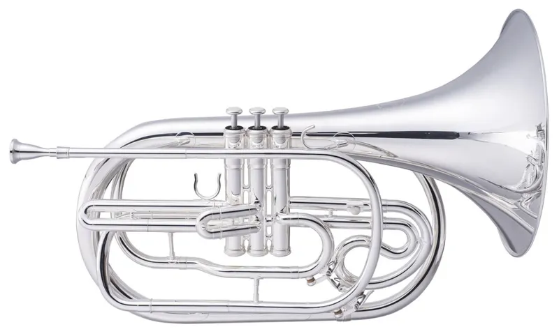 John Packer JP2052 Marching French Horn - Silverplate