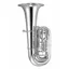 John Packer JP379BB Sterling BBb Rotary Valve Tuba - Silverplate