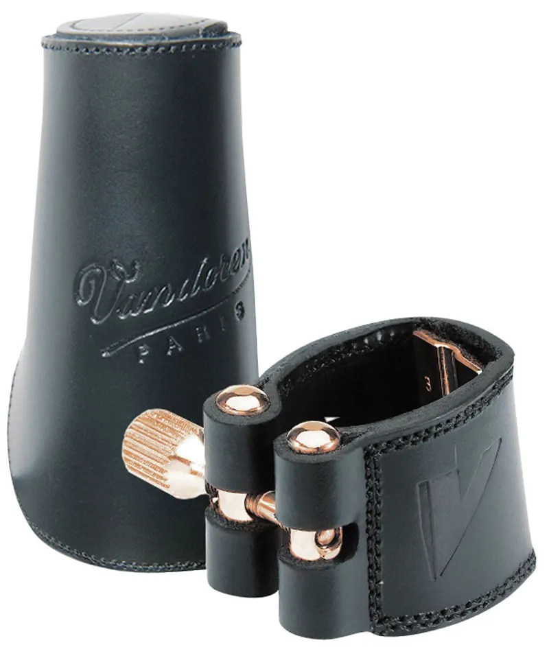 Vandoren LC27L Alto Saxophone Leather Ligature and Cap