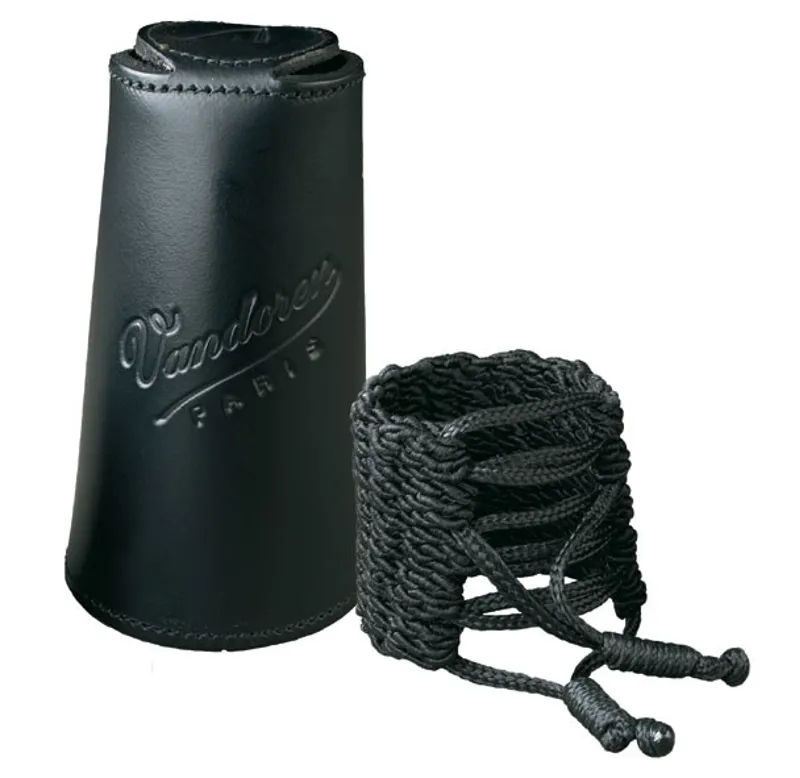 Vandoren LC37L Klassik Alto Saxophone String Ligature and Leather Cap