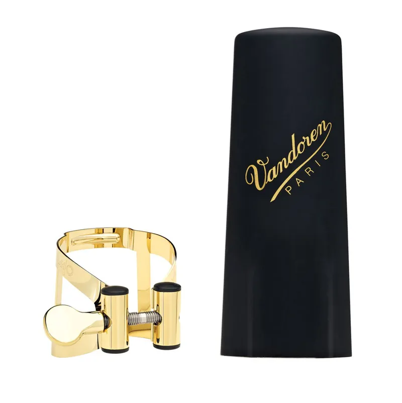Vandoren LC58DP M/O Tenor Saxophone Ligature and Cap - Gold