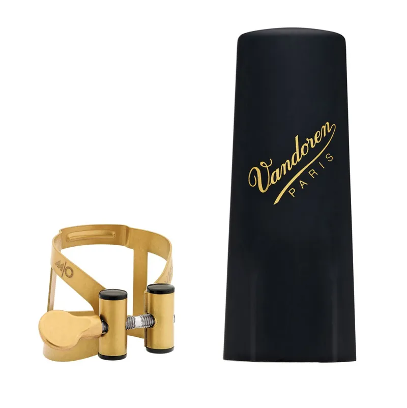 Vandoren LC57AP M/O Alto Saxophone Ligature and Cap - Aged Gold