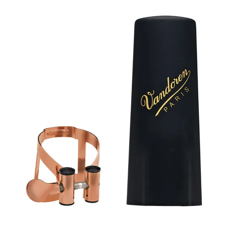 Vandoren LC57PGP M/O Alto Saxophone Ligature and Cap - Pink Gold