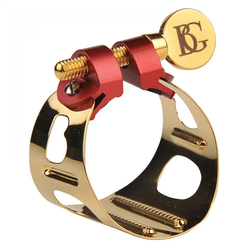 BG LDO Metal Alto Saxophone And Bb Clarinet Duo Ligature - Gold