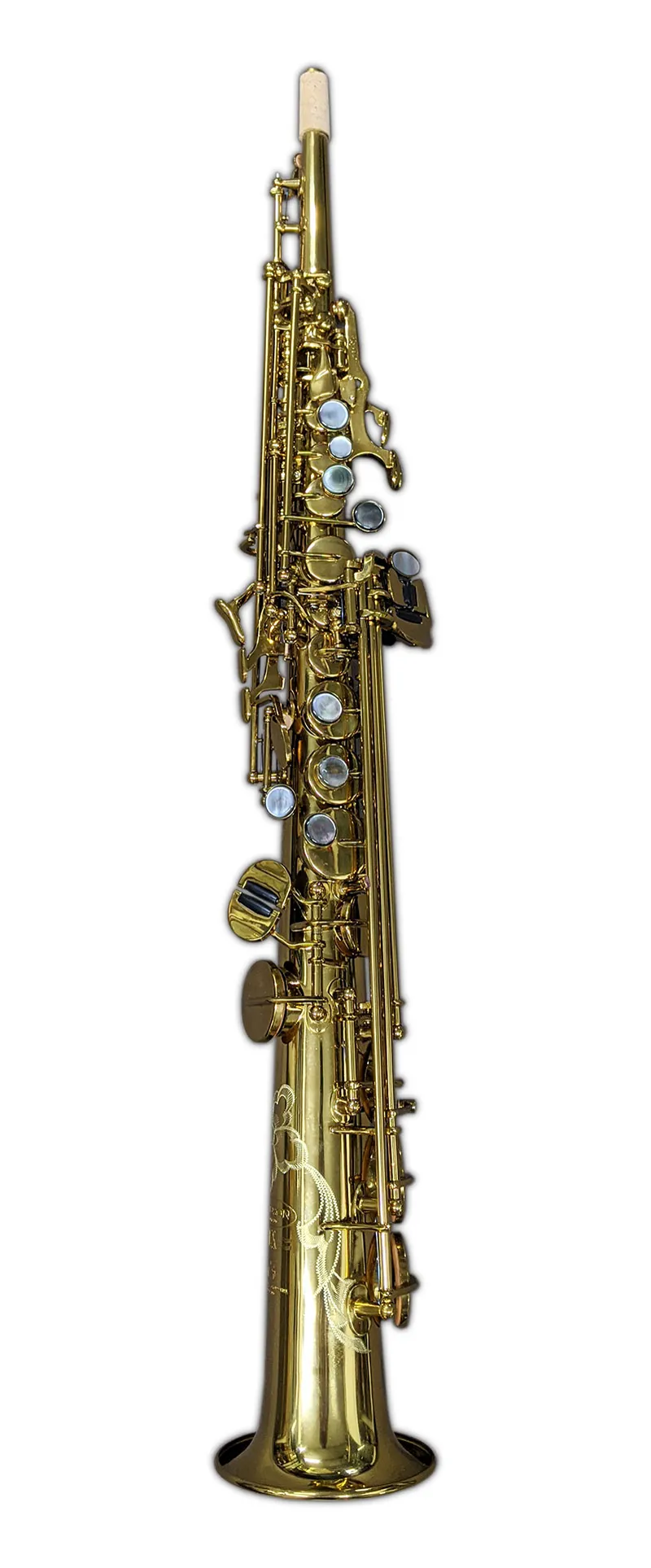 Hanson LX One Piece Body Soprano Saxophone in Deep Gold Lacquer