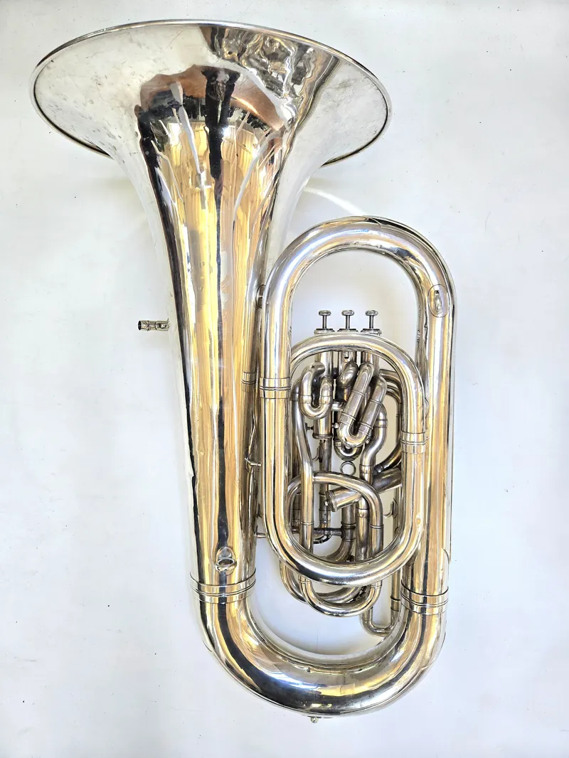 Secondhand Boosey and Hawkes Imperial EEb Tuba - Silverplate-1