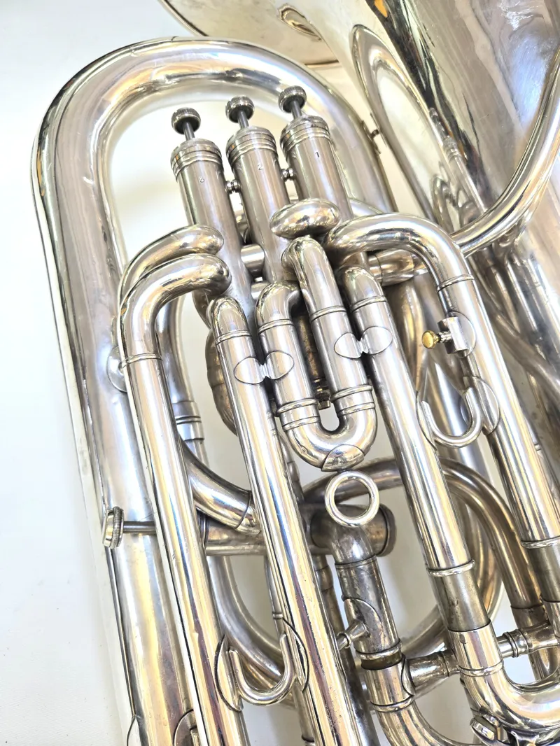 Secondhand Boosey and Hawkes Imperial EEb Tuba - Silverplate-2