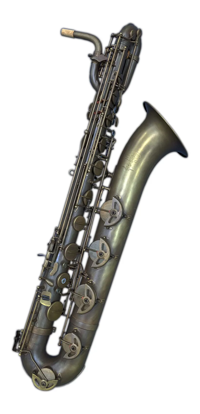 Hanson LX Baritone Saxophone Hand Rubbed Raw Brass