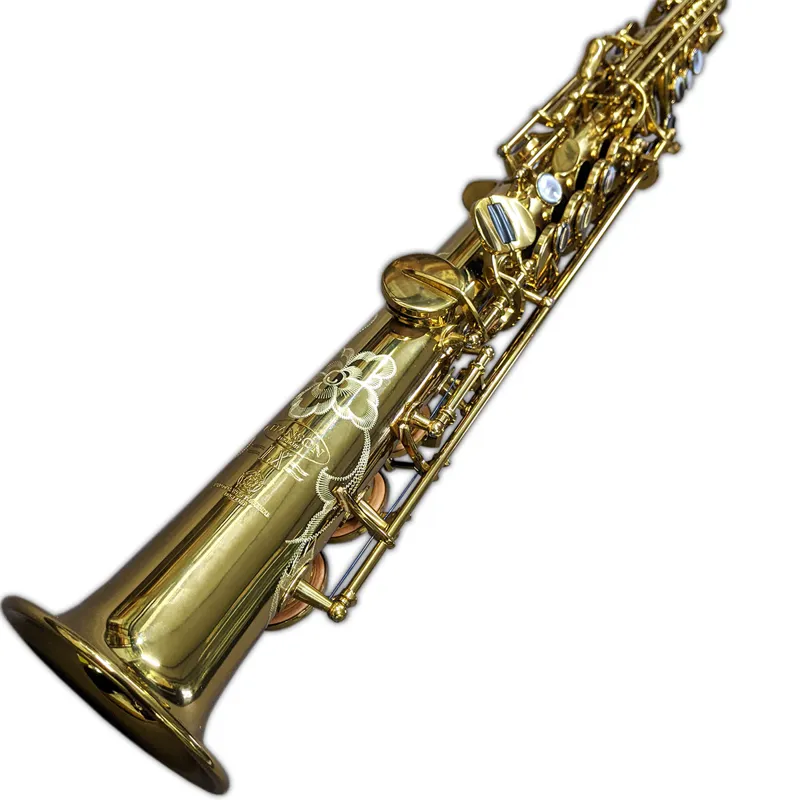 Hanson LX One Piece Body Soprano Saxophone in Deep Gold Lacquer-1