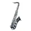 Hanson Series VIII Tenor Saxophone Black with Silver Plated Keys