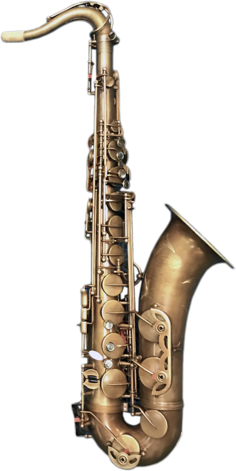Hanson Series VIII Tenor Saxophone Hand Rubbed Raw Brass