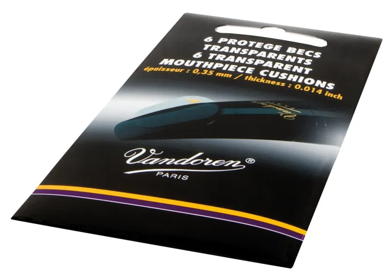 Vandoren VMC6 Transparent Mouthpiece Cushions 0.35mm Thick - 6 Pack