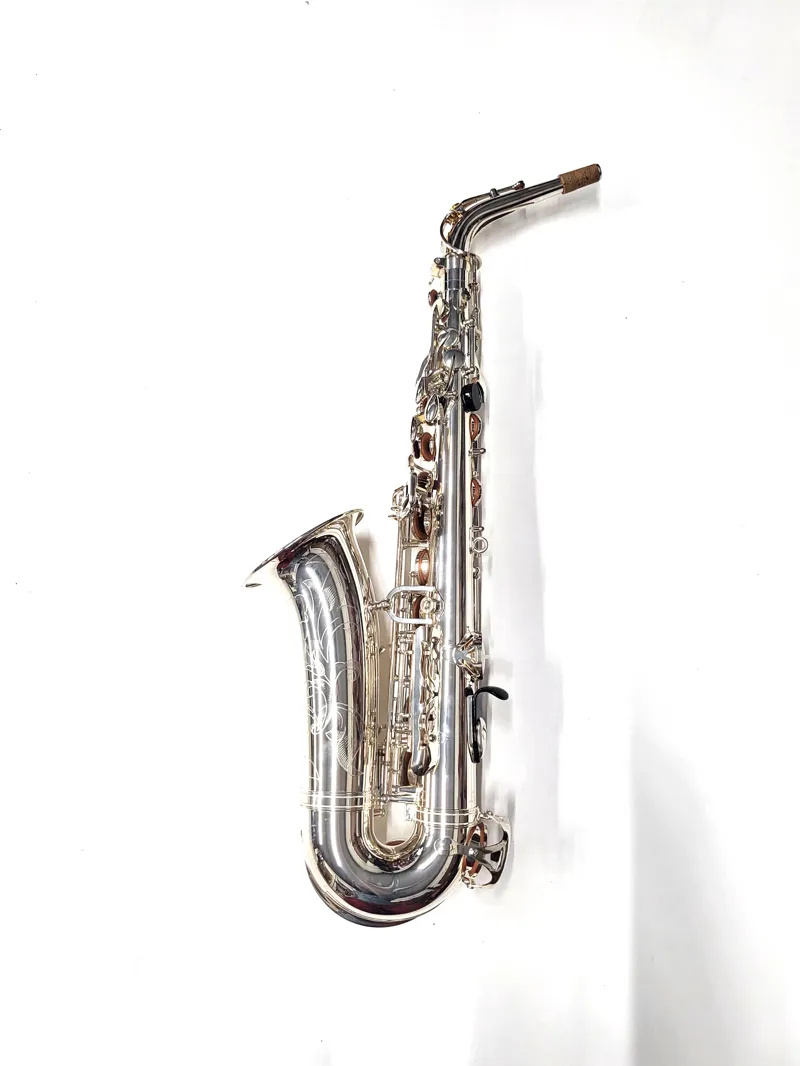 Secondhand Yamaha YAS-62S Silver Alto Saxophone-2