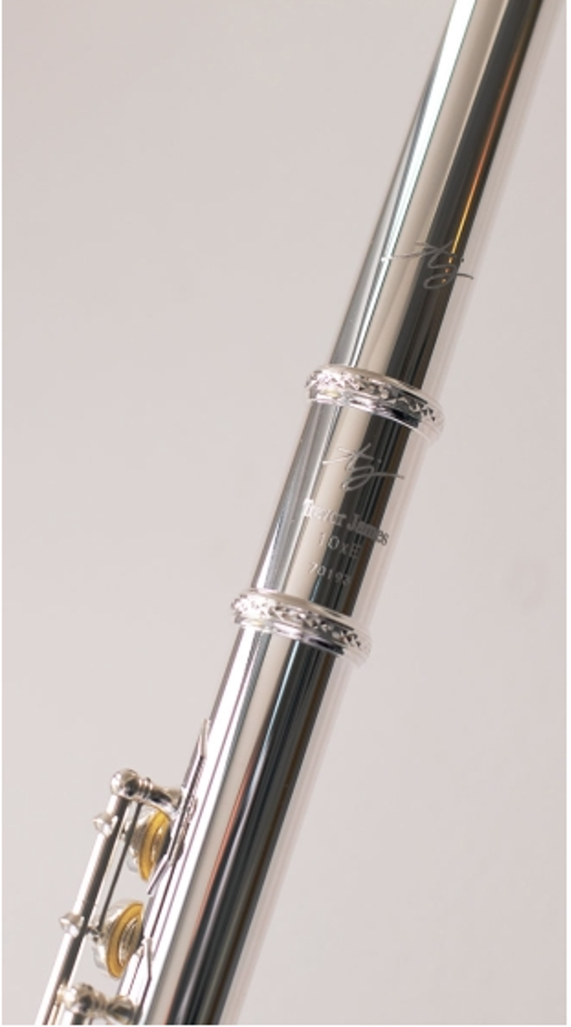 TREVOR JAMES 10XE-P FLUTE OUTFIT - CS 925 SILVER LIP PLATE AND RISER-2